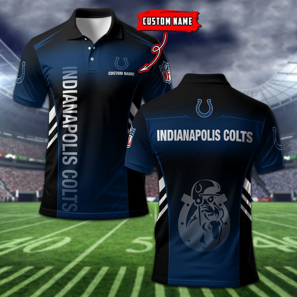 Indianapolis Colts Personalized Adult Polo Shirt 010