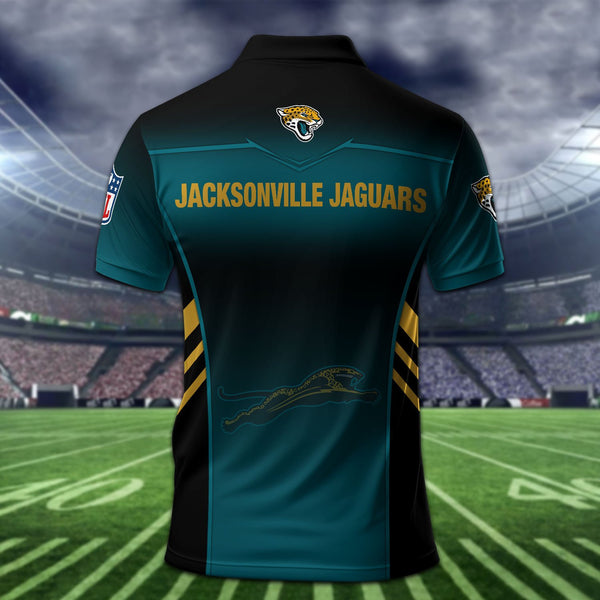 Jacksonville Jaguars Personalized Adult Polo Shirt 010