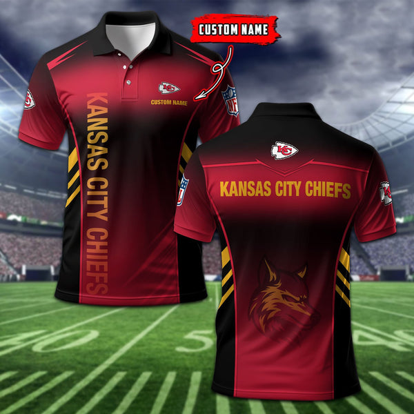 Kansas City Chiefs Personalized Adult Polo Shirt 010