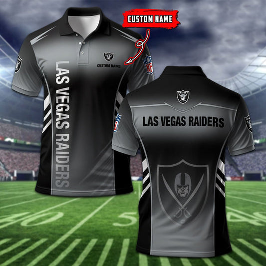 Las Vegas Raiders Personalized Adult Polo Shirt 010