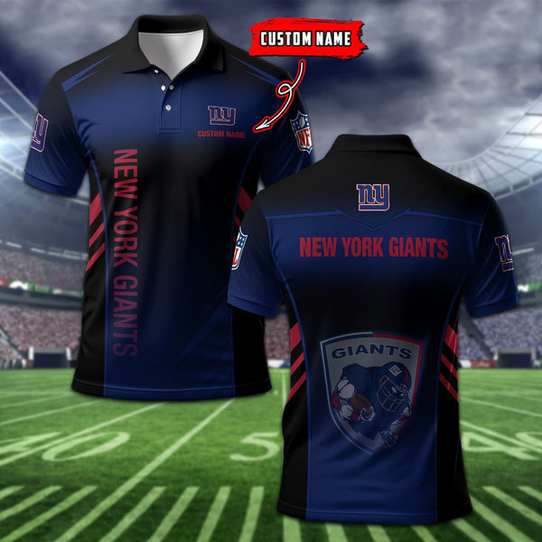 New York Giants Personalized Adult Polo Shirt 010