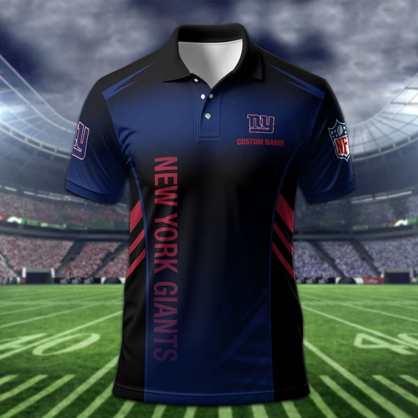 New York Giants Personalized Adult Polo Shirt 010