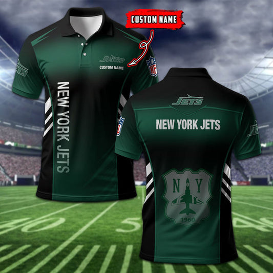 New York Jets Personalized Adult Polo Shirt 010