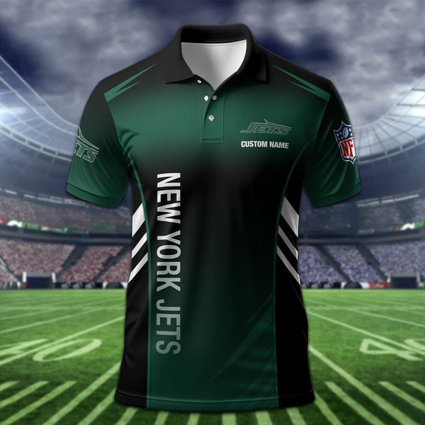 New York Jets Personalized Adult Polo Shirt 010