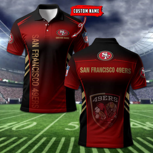 San Francisco 49ers Personalized Adult Polo Shirt 010
