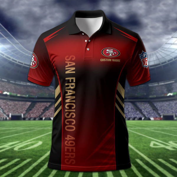 San Francisco 49ers Personalized Adult Polo Shirt 010