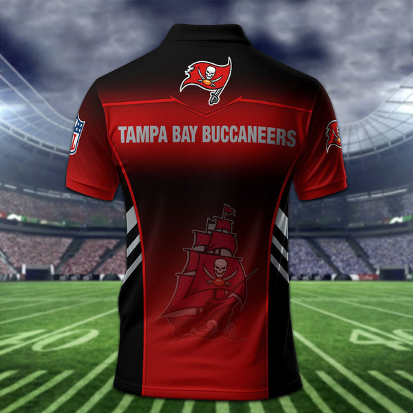 Tampa Bay Buccaneers Personalized Adult Polo Shirt 010