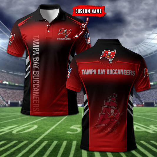 Tampa Bay Buccaneers Personalized Adult Polo Shirt 010