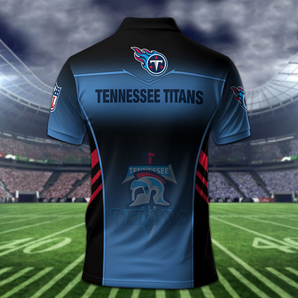 Tennessee Titans Personalized Adult Polo Shirt 010