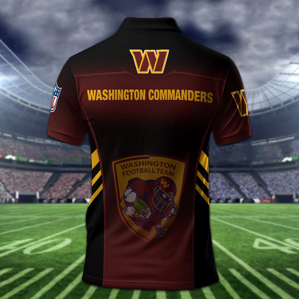 Washington Commanders Personalized Adult Polo Shirt 010