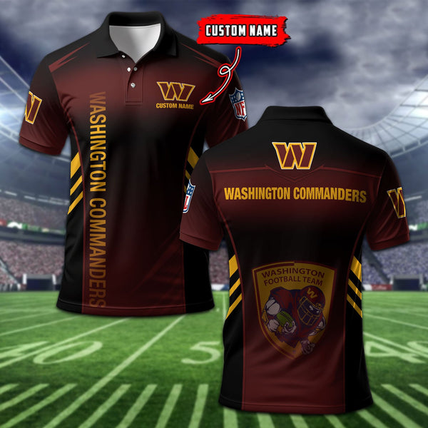 Washington Commanders Personalized Adult Polo Shirt 010