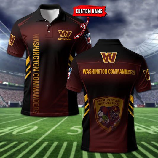Washington Commanders Personalized Adult Polo Shirt 010