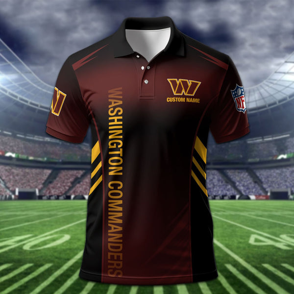 Washington Commanders Personalized Adult Polo Shirt 010