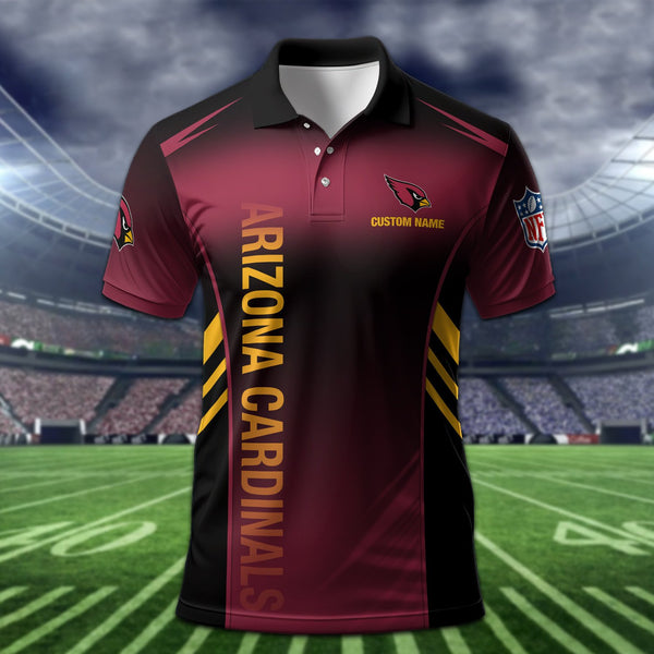 Arizona Cardinals Personalized Adult Polo Shirt 010