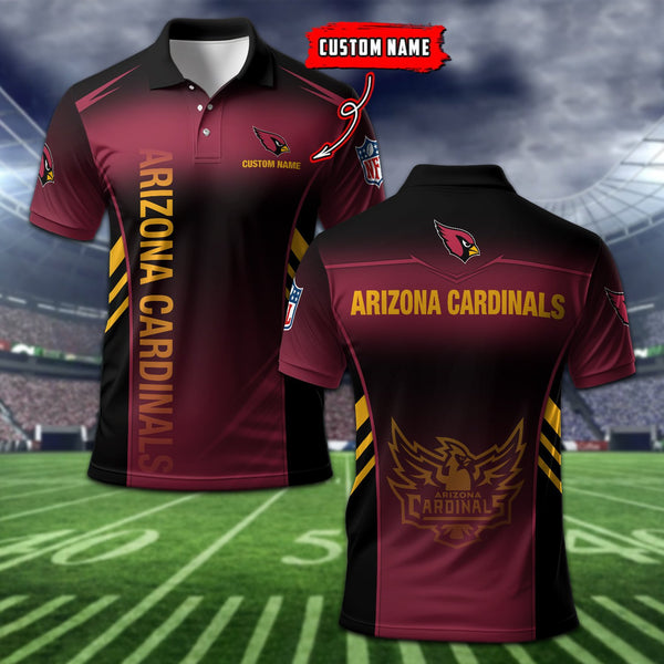 Arizona Cardinals Personalized Adult Polo Shirt 010