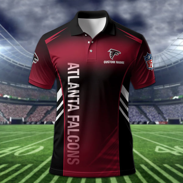 Atlanta Falcons Personalized Adult Polo Shirt 010