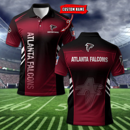 Atlanta Falcons Personalized Adult Polo Shirt 010