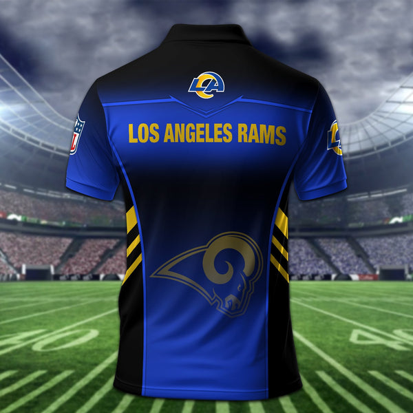 Los Angeles Rams Personalized Adult Polo Shirt 010