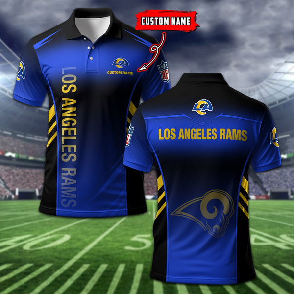 Los Angeles Rams Personalized Adult Polo Shirt 010