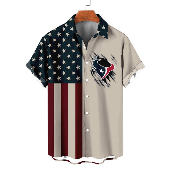 Houston Texans 2 (9) Personalized Hawaiian Button down shirt