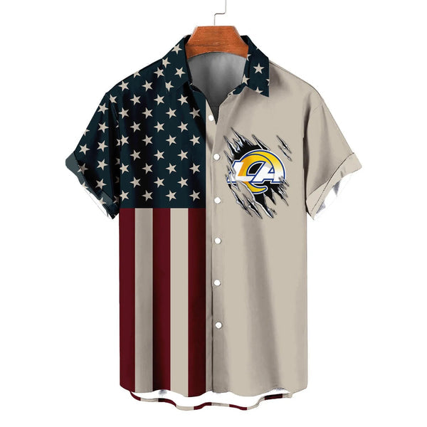 Los Angeles Rams 2 (10) Personalized Hawaiian Button down shirt