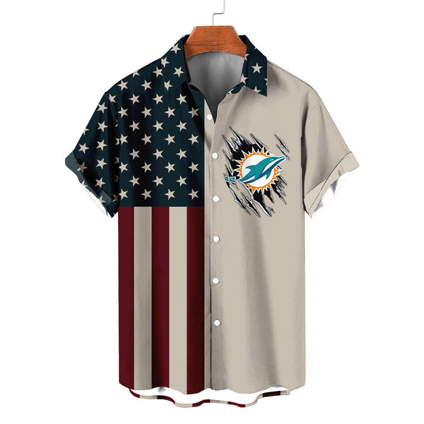 Miami Dolphins 2 (17) Personalized Hawaiian Button down shirt