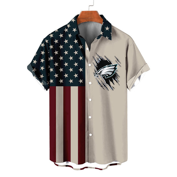 Philadelphia Eagles 2 (12) Personalized Hawaiian Button down shirt