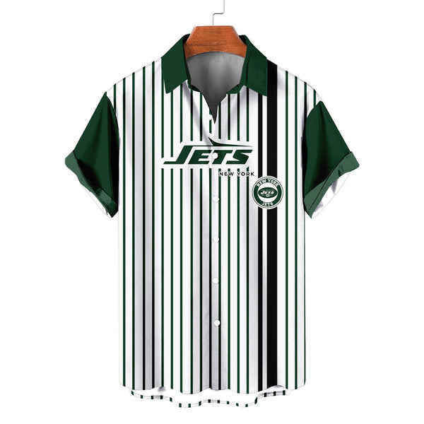 New York Jets 2 (8) Personalized Hawaiian Button down shirt