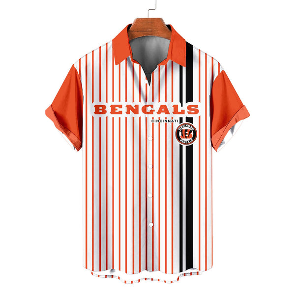 Cincinnati Bengals 2 (4) Personalized Hawaiian Button down shirt