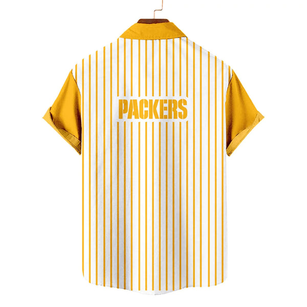 Green Bay Packers 2 (10) Personalized Hawaiian Button down shirt