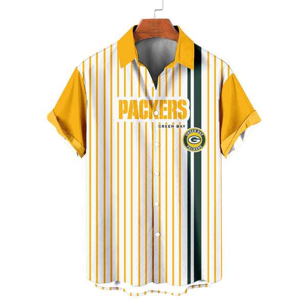 Green Bay Packers 2 (10) Personalized Hawaiian Button down shirt