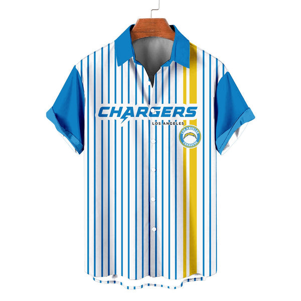 Los Angeles Chargers 2 (9) Personalized Hawaiian Button down shirt