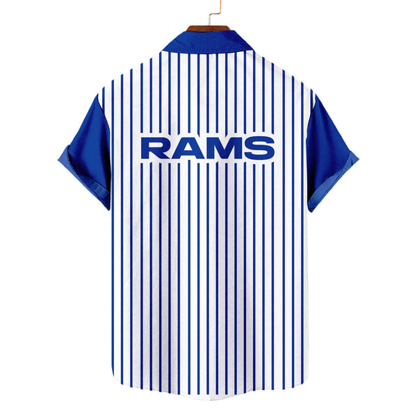 Los Angeles Rams 2 (8) Personalized Hawaiian Button down shirt