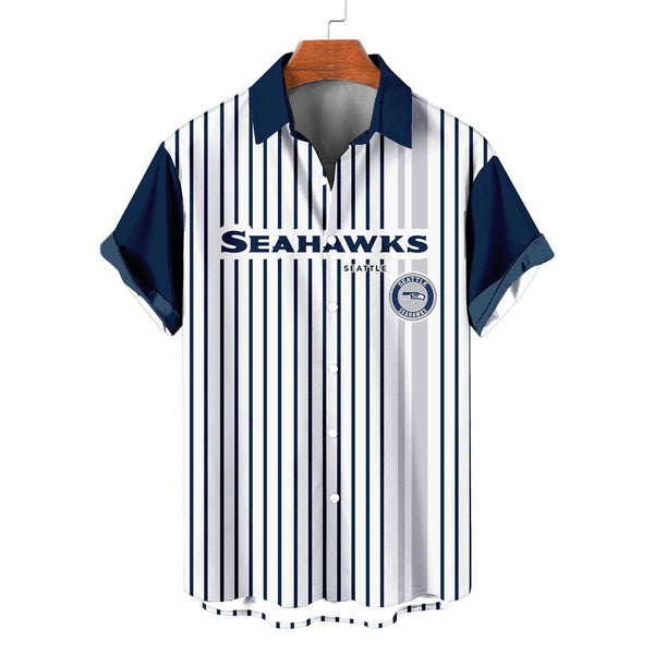 Seattle Seahawks 2 (11) Personalized Hawaiian Button down shirt