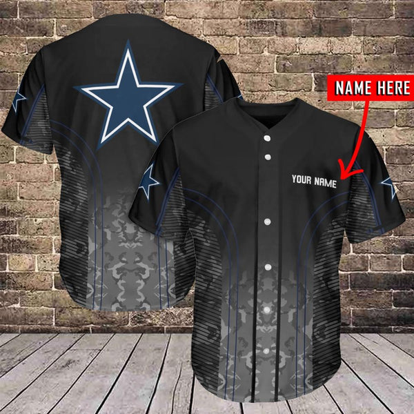 Dallas Cowboys Personalized Baseball Jersey 009