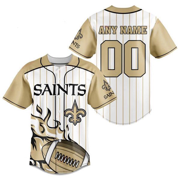 New Orleans Saints Personalized Baseball Jersey 007