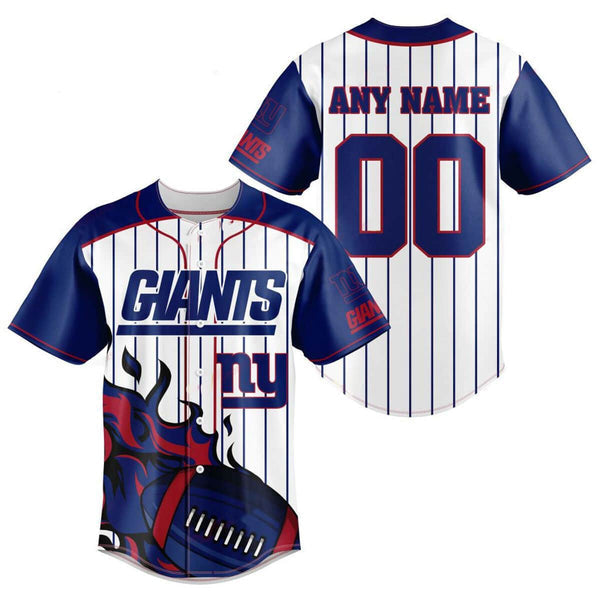 New York Giants Personalized Baseball Jersey 012