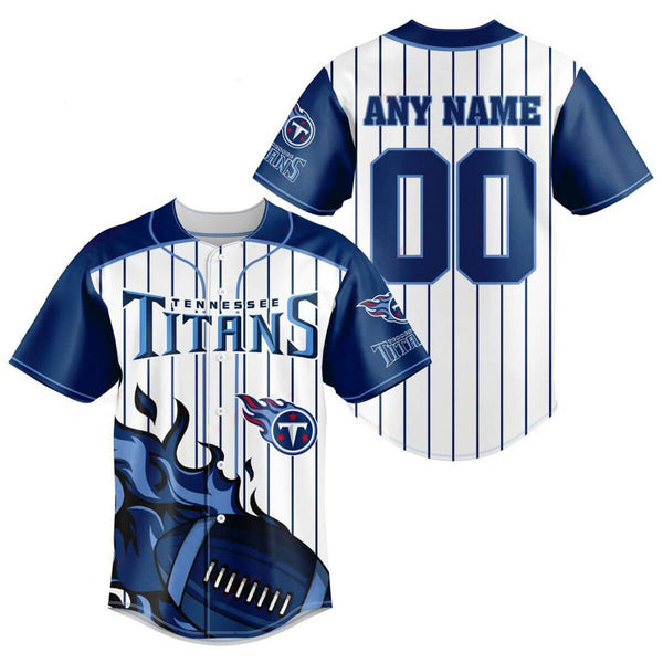 Tennessee Titans Personalized Baseball Jersey 013