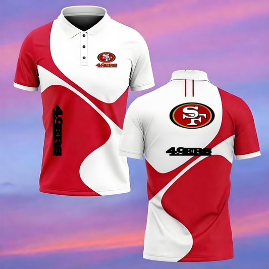 San Francisco 49ers Personalized Adult Polo Shirt 005