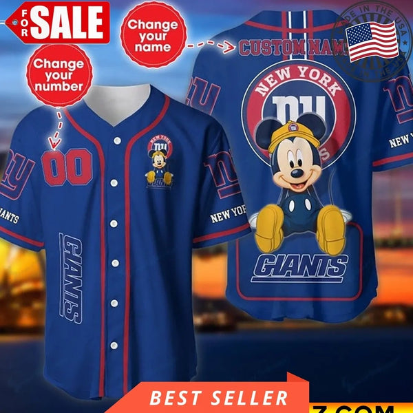 New York Giants Personalized Baseball Jersey 004