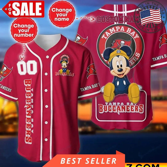 Tampa Bay Buccaneers Personalized Baseball Jersey 007