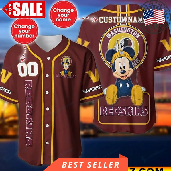 Washington Commanders Personalized Baseball Jersey 009
