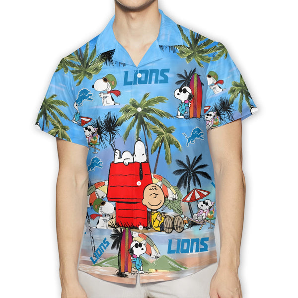 Detroit Lions 2 (6) Personalized Hawaiian Button down shirt