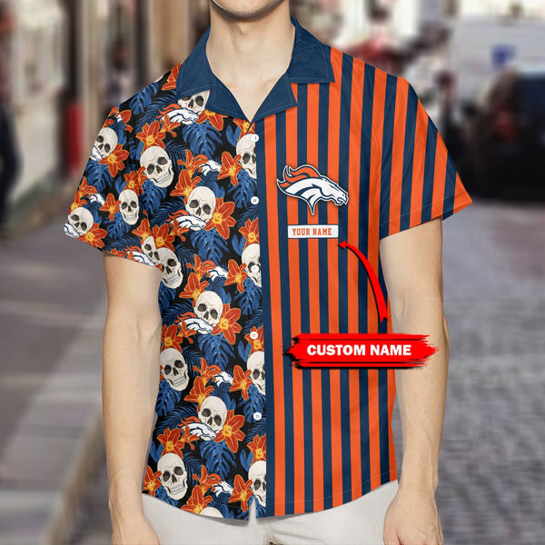 Denver Broncos 2 (5) Personalized Hawaiian Button down shirt