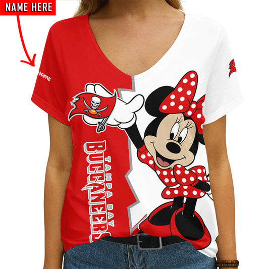 Tampa Bay Buccaneers 1 (5) Personalized V-neck Women T-shirt