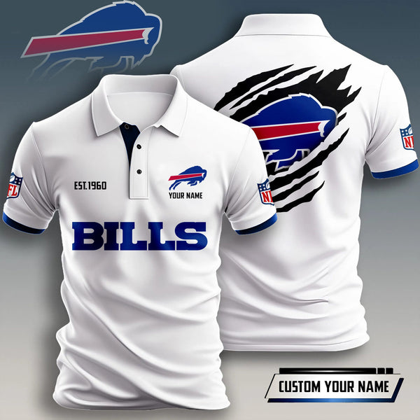 Buffalo Bills Personalized Adult Polo Shirt 011