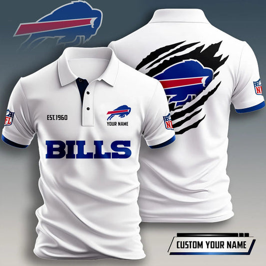 Buffalo Bills Personalized Adult Polo Shirt 011