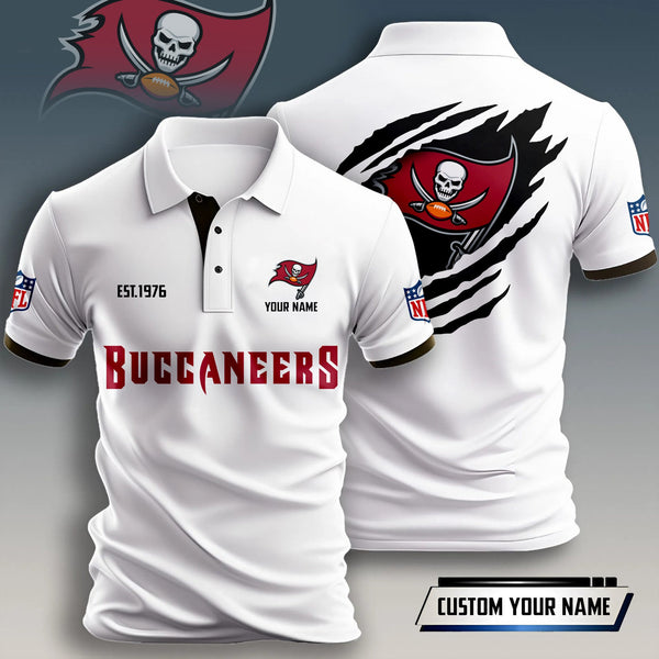 Tampa Bay Buccaneers Personalized Adult Polo Shirt 011