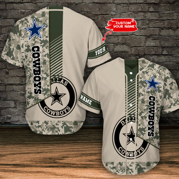 Dallas Cowboys Personalized Baseball Jersey 005