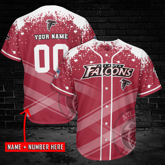 Atlanta Falcons Personalized Baseball Jersey 017